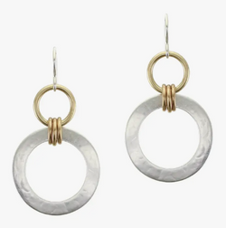 Large Linked Rings Earring