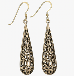 Bronze Cutout Earring