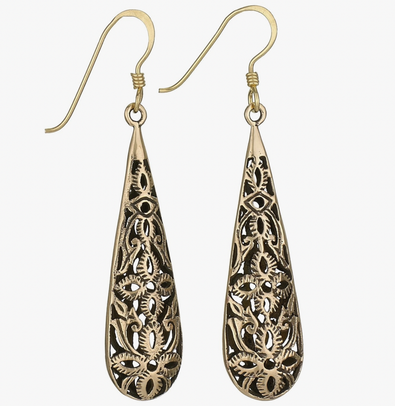 Bronze Cutout Earring