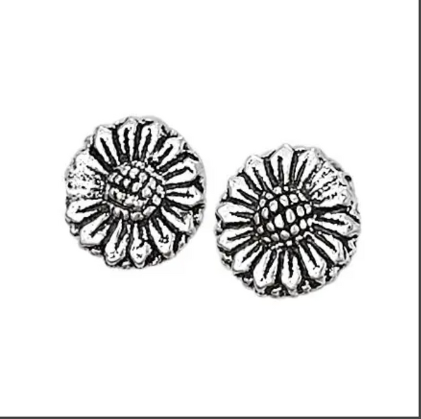 August Blooms Sterling Silver Studs