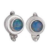 Rainbow Moonstone Stud