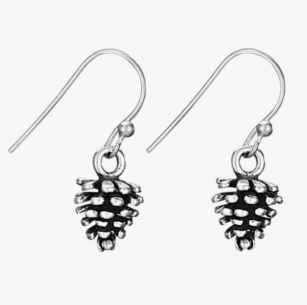 Sterling Pinecone Earring