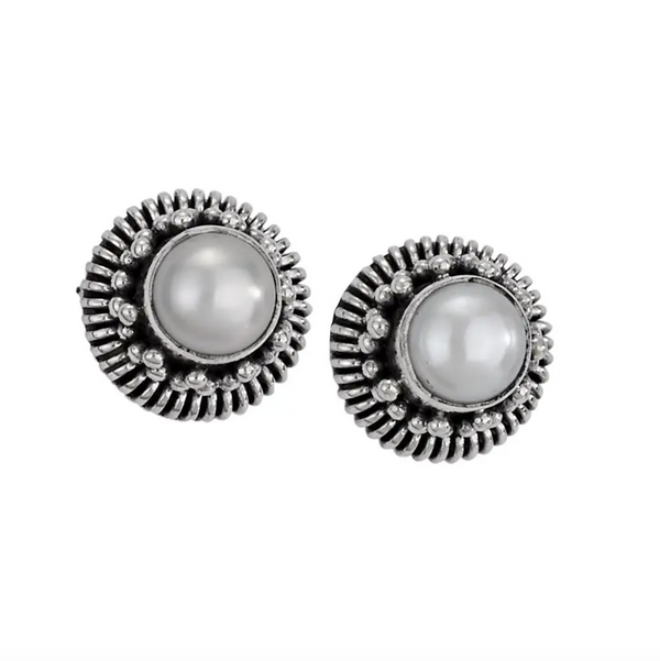 Elin Sterling Silver Studs with Pearl