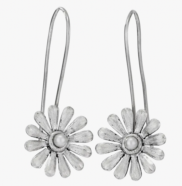 Grow Your Own Sterling Silver Pearl Flower Earrings