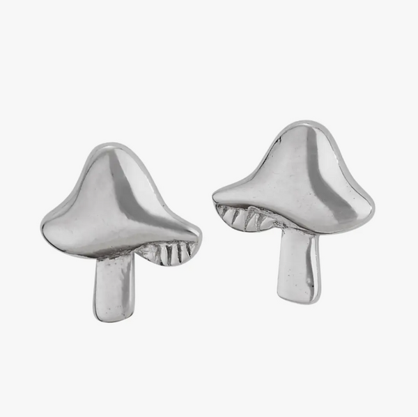 Sterling Mushroom Earring