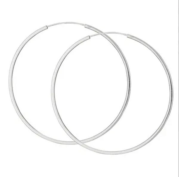 Brooklawn Sterling Silver Hoop Earring