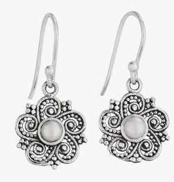 Inner Radiance Pearl Sterling Silver Earrings