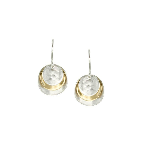 Small Stacked Disc Earring
