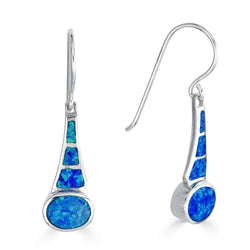 Blue Opal Stack Earring