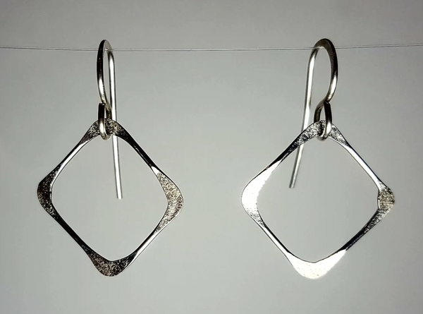 Sterling Square Earring