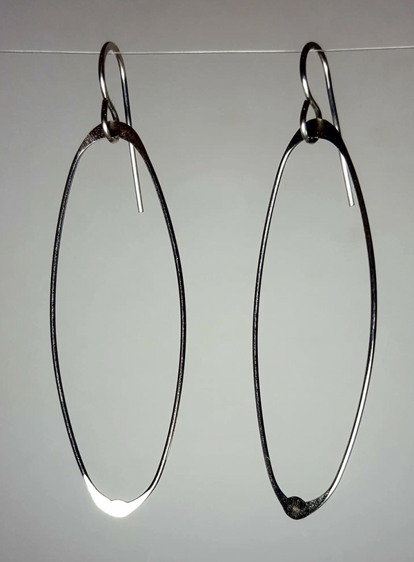 Sterling Oval Earring