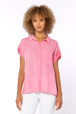 Mineral Pink Easy Tencel Shirt