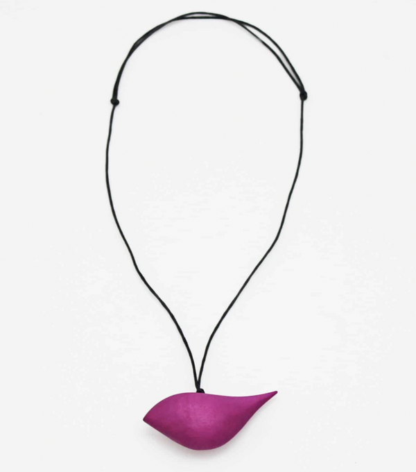 Fuchsia Bird Necklace