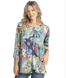 Paisley Pocket Sweater Top