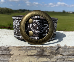 Grey Paisley Belt