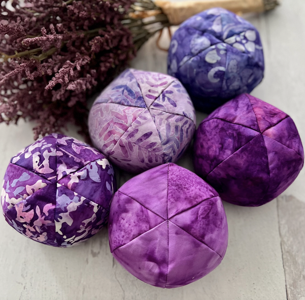 Purple Batik Medicine Ball