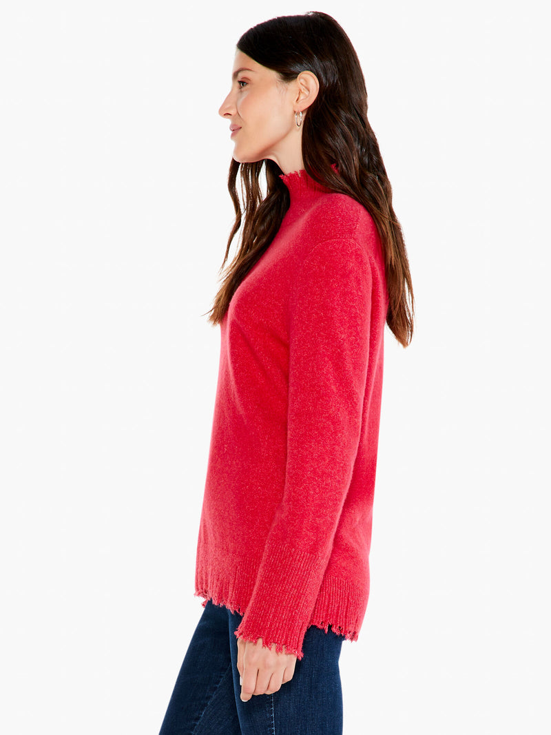 Rose Cozy Up Turtle Sweater