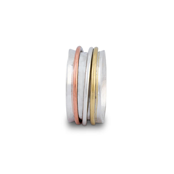 Curved Sterling Spin Ring