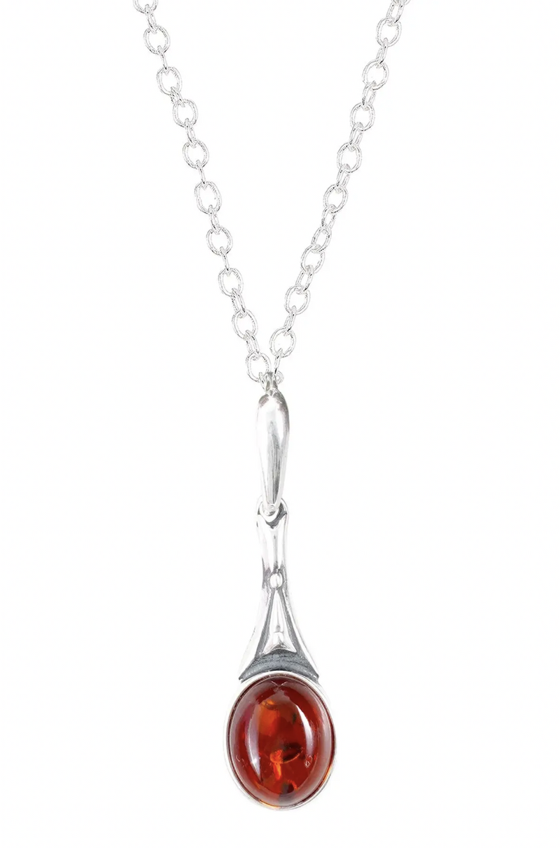 Amber Pendant Necklace