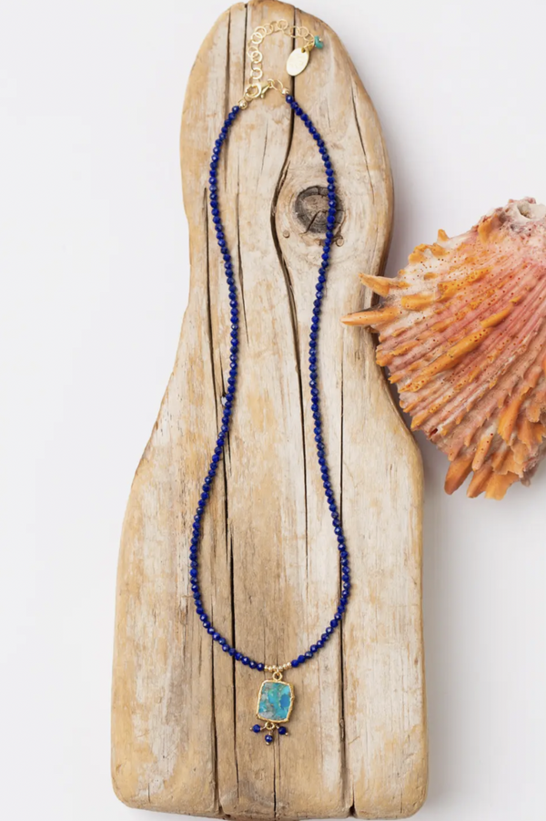 Turquoise & Lapis Necklace