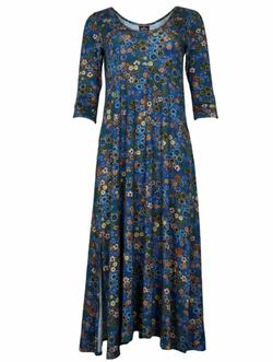 Blue Daisies Maxi Dress