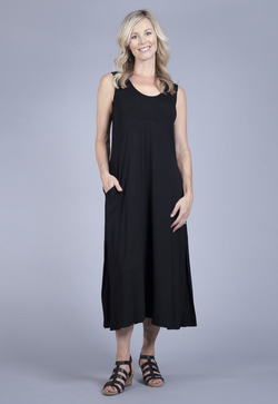 Black Easy Maxi Dress