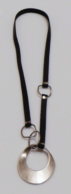 Asym Black & Silver Necklace