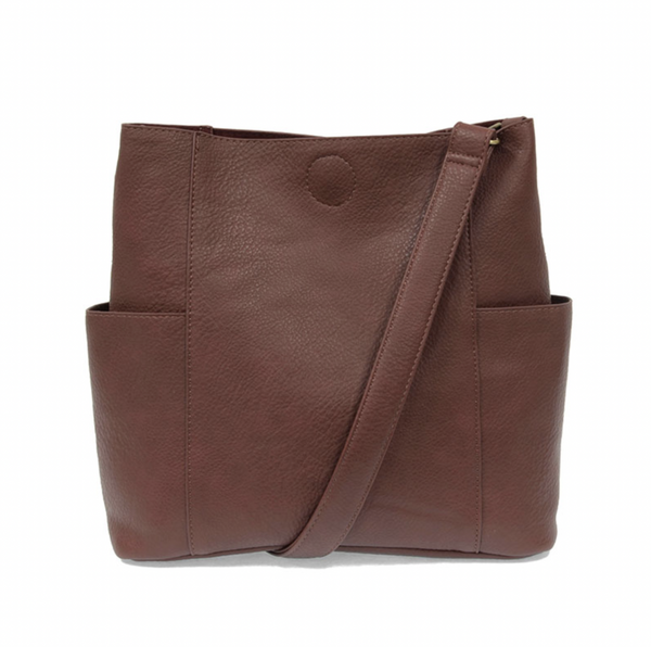 Plum Side Pocket Bucket Bag