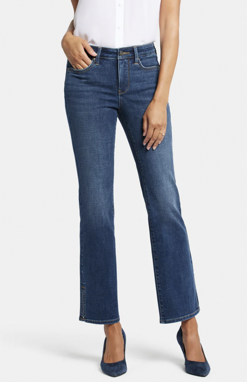 Side Slit Bootcut Jean