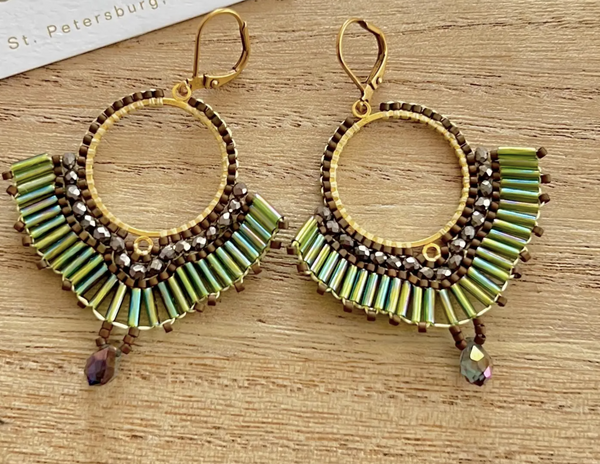 Handwoven Miuki Hoop Earrings