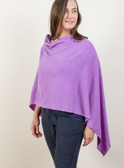 Orchid Cashmere Poncho