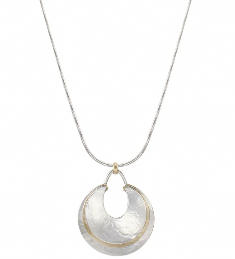 Crescent Layer Long Necklace