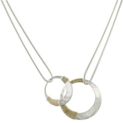 Wrapped Rings Necklace