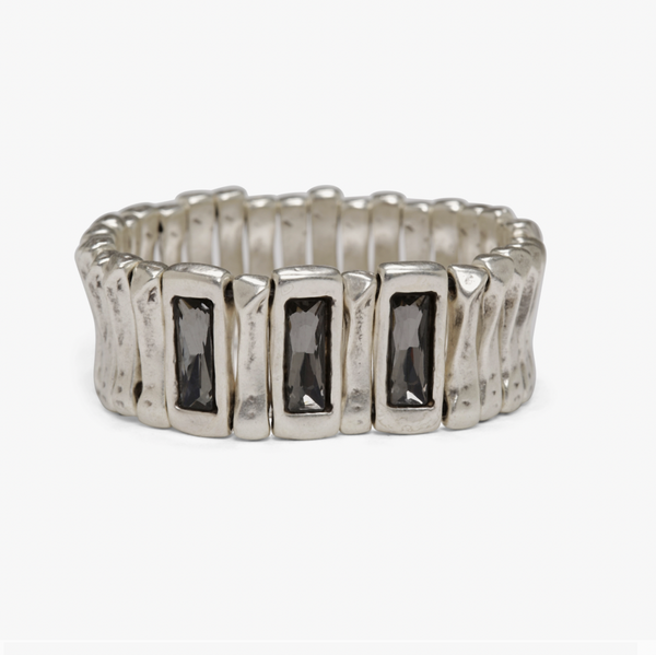 Crystal Wide Stretch Bracelet