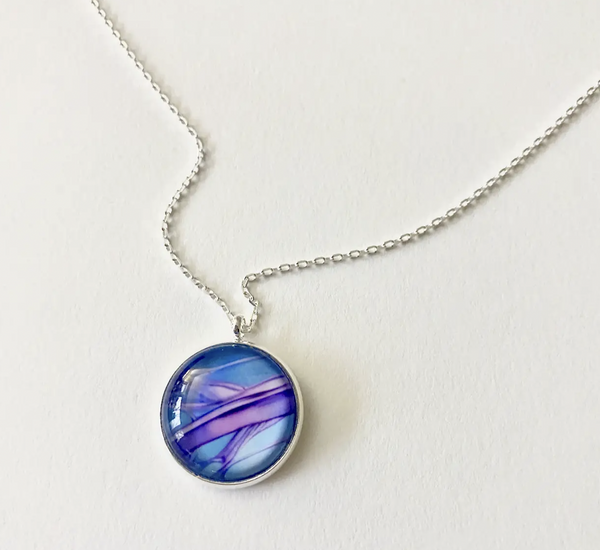 Abstract Purple Necklace