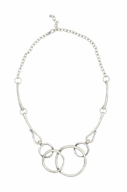 Silver Hoops Necklace