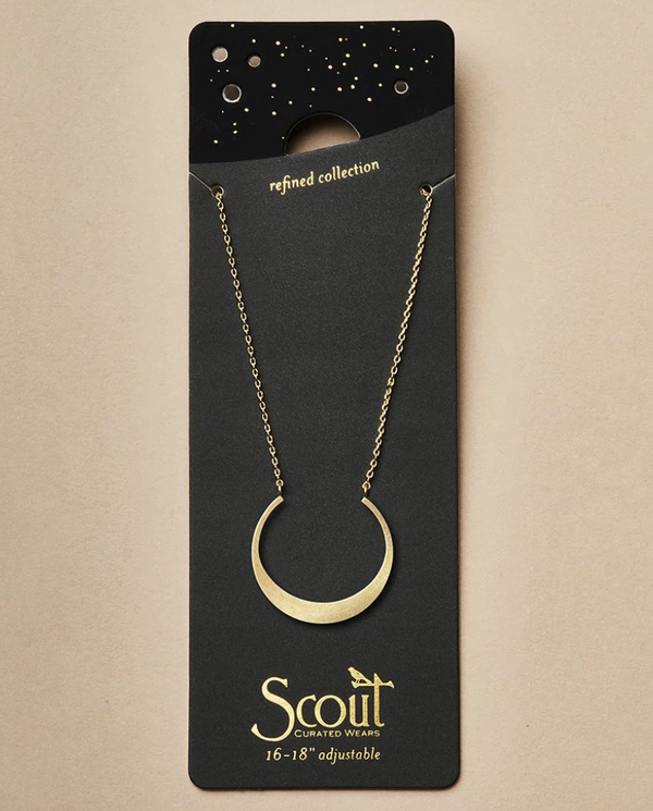 Crescent Necklace Gold