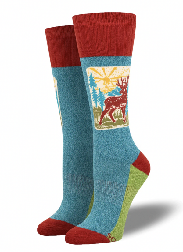 Oh Deer Cotton Blend Socks