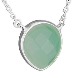 Faceted Jade Necklace