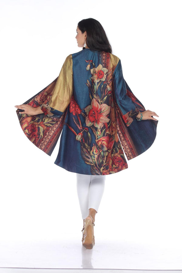 Gold Floral Brocade Duster