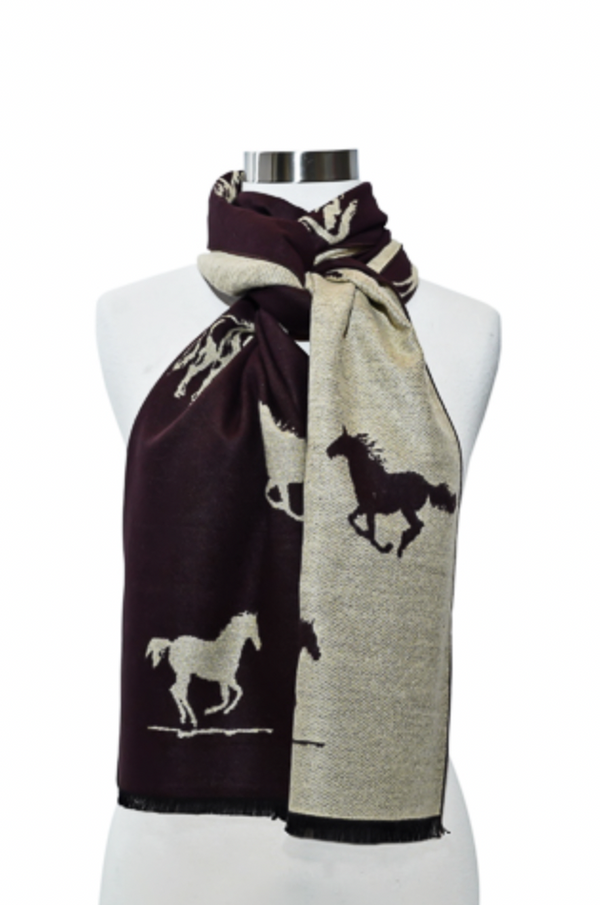 Horses Cashmere Scarf