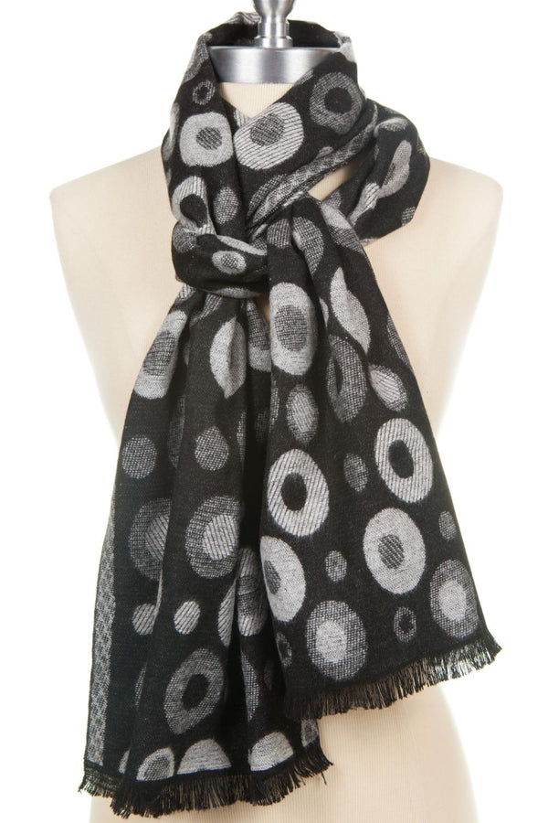 Black Dots Cashmere Scarf