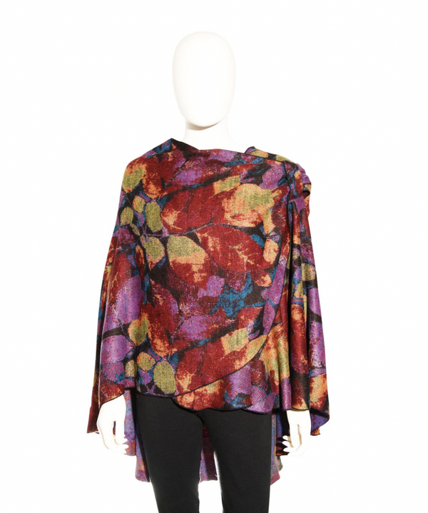 Leaves Cashmere Loop Shawl