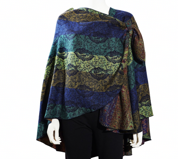 Paisley Garden Cashmere Loop Shawl