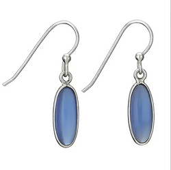 Sterling Silver Chalcedony Earring