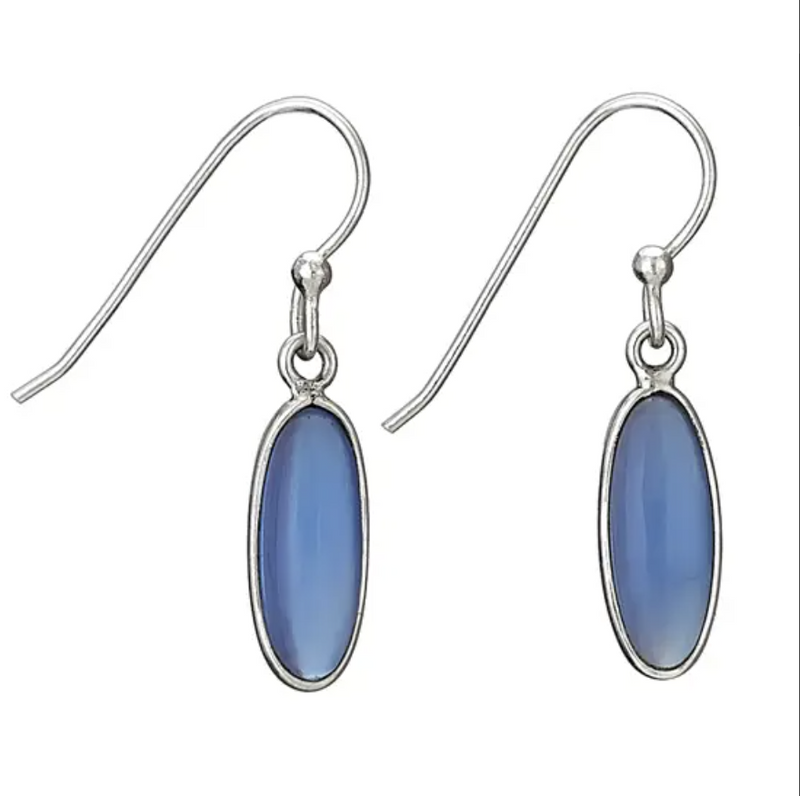 Sterling Silver Chalcedony Earring