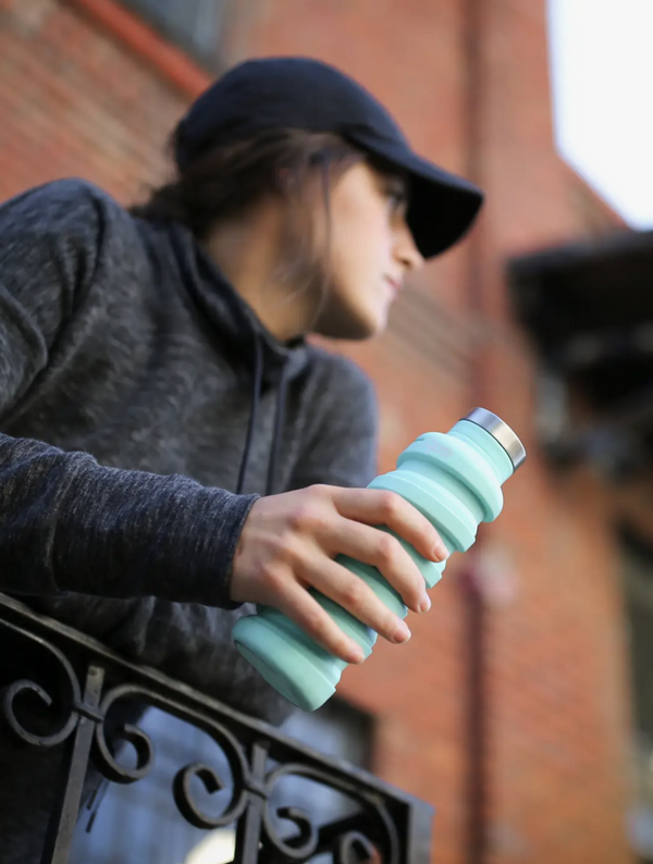 Mint Collapsable Water Bottle
