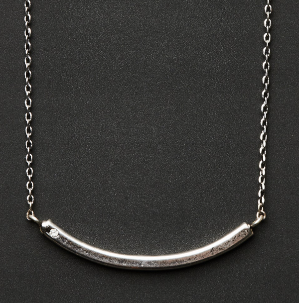 Silver Bar Necklace