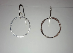 Sterling Hammered Earring