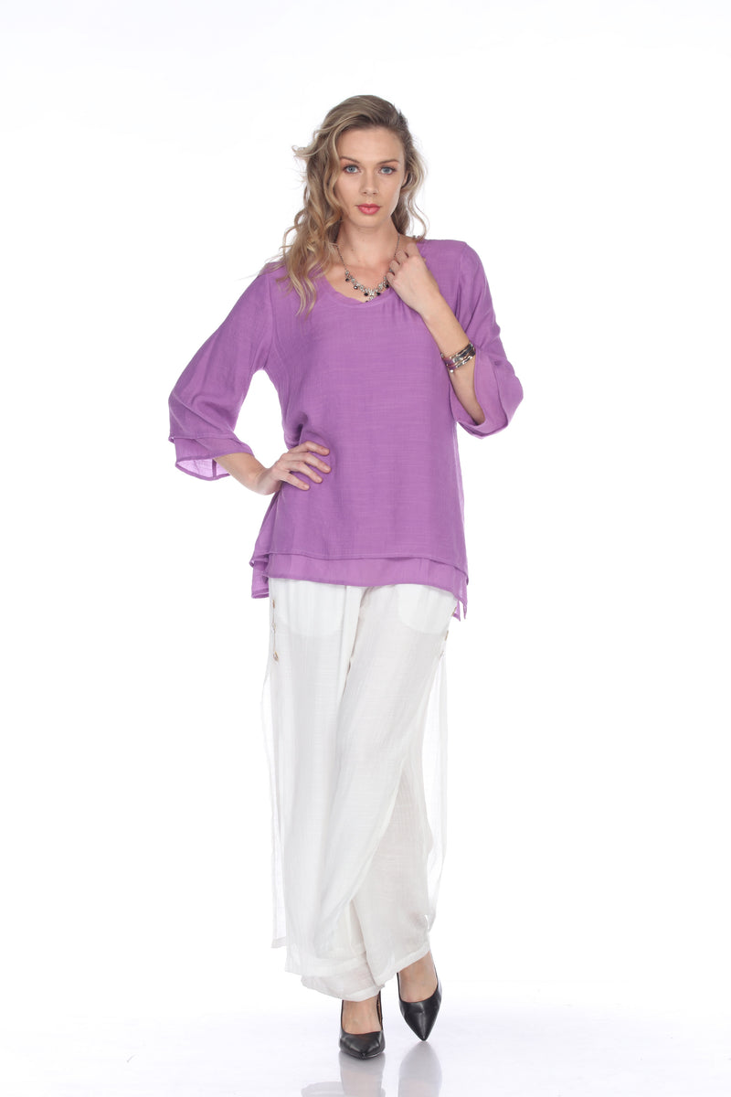 Violet Double Layer Top